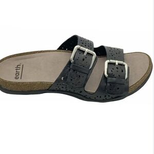 Earth Womens Comfort Sand Antigua Wide Sandals shoes sz 9.5W Wide
